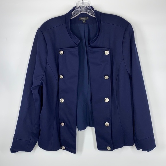 Lane Bryant Navy Blue Open Front Cardigan/Blazer Jacket Size 22 - Picture 1 of 9